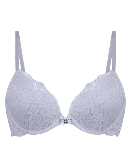 Marine Padded Push-Up Underwired Bra, Purple