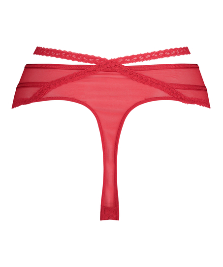 Bonnie high thong Curvy, Red