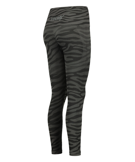 HKMX High Waisted Seamless Sports Legging, Black