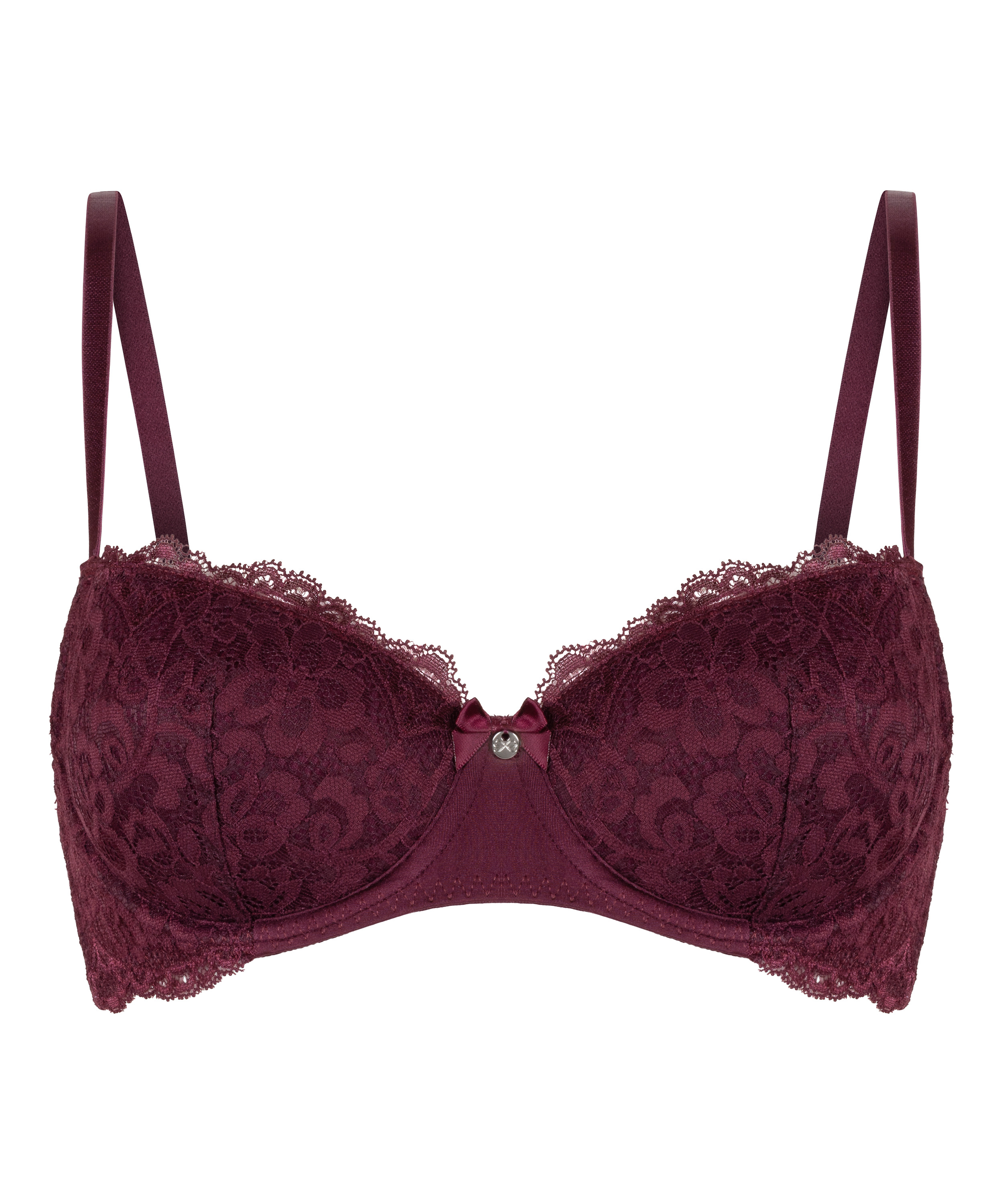 Marine Padded Underwired Bra, Purple, main