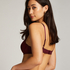 Plunge Padded Underwired Bra, Purple