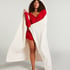 Reindeer cuddly blanket, White