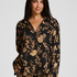 Jacket Woven Print, Black