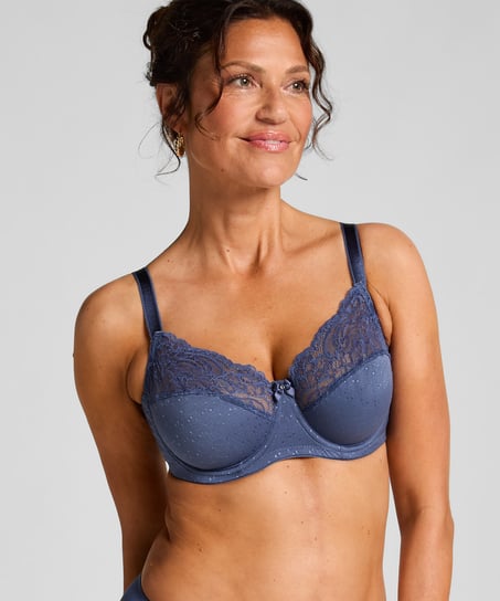 Sophie Non-Padded Underwired Bra, Blue