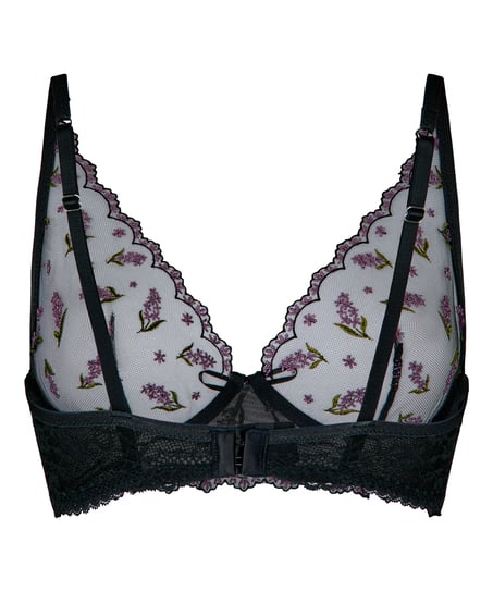 Non-Padded Underwired Bra Iris, Black