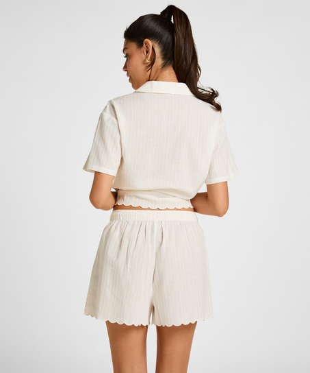 Short Scallop, White