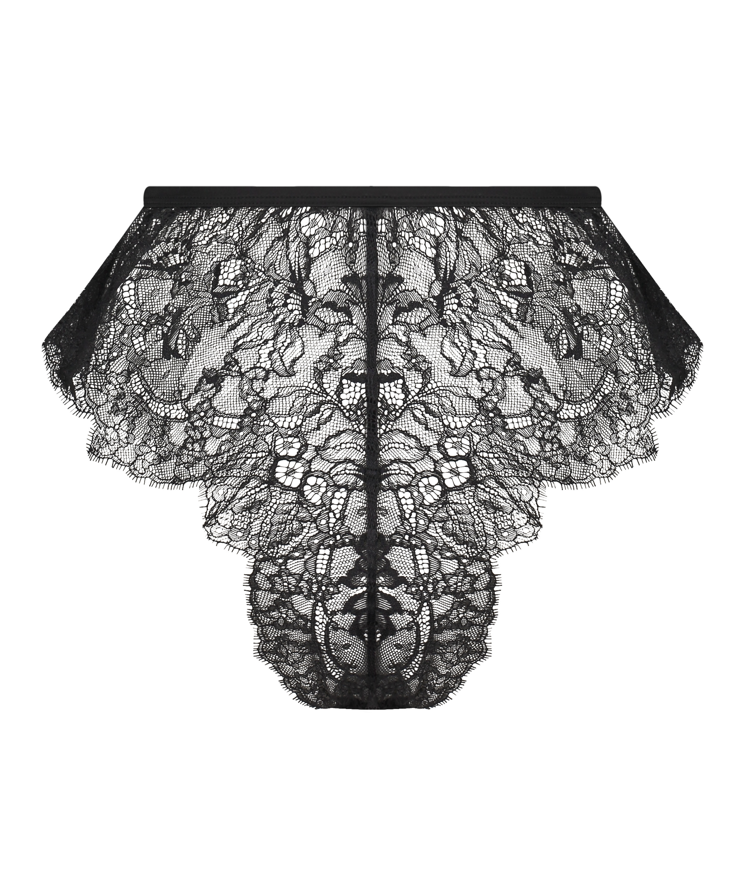Lace Camille French Knicker, Black, main