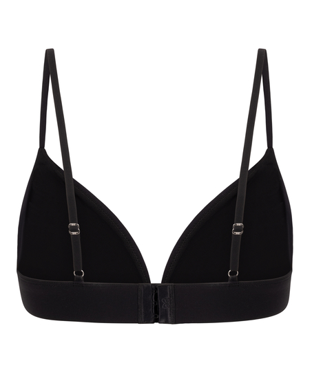 Smooth Triangle Bralette, Black
