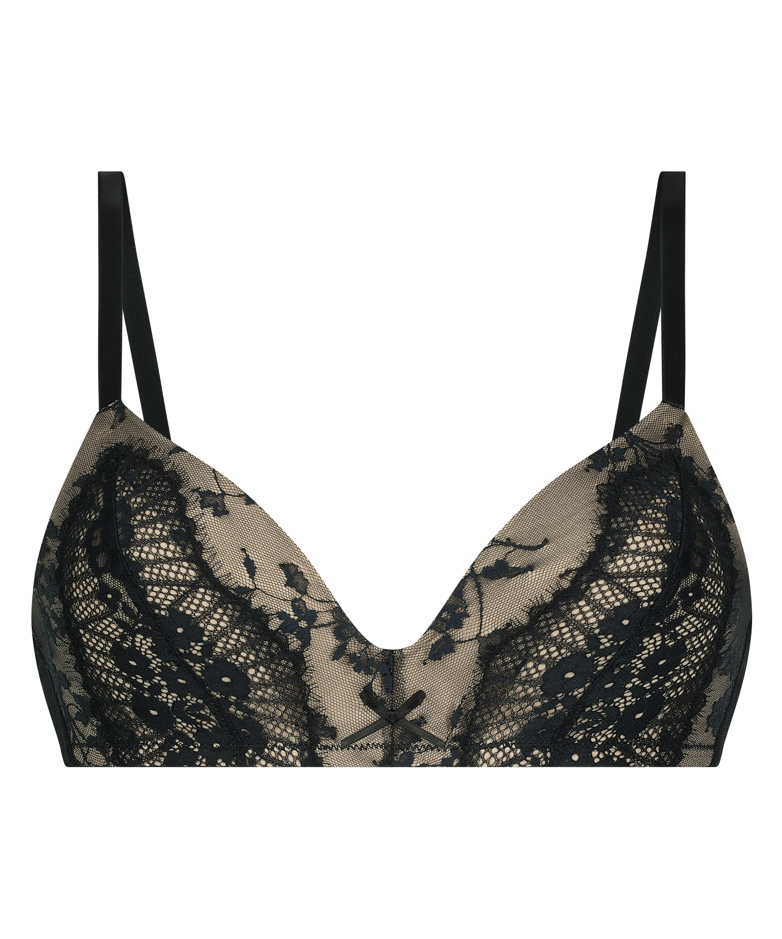 Daphne Padded Non-Wired Bra, Black, main