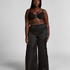 Beach Satin Pant, Black