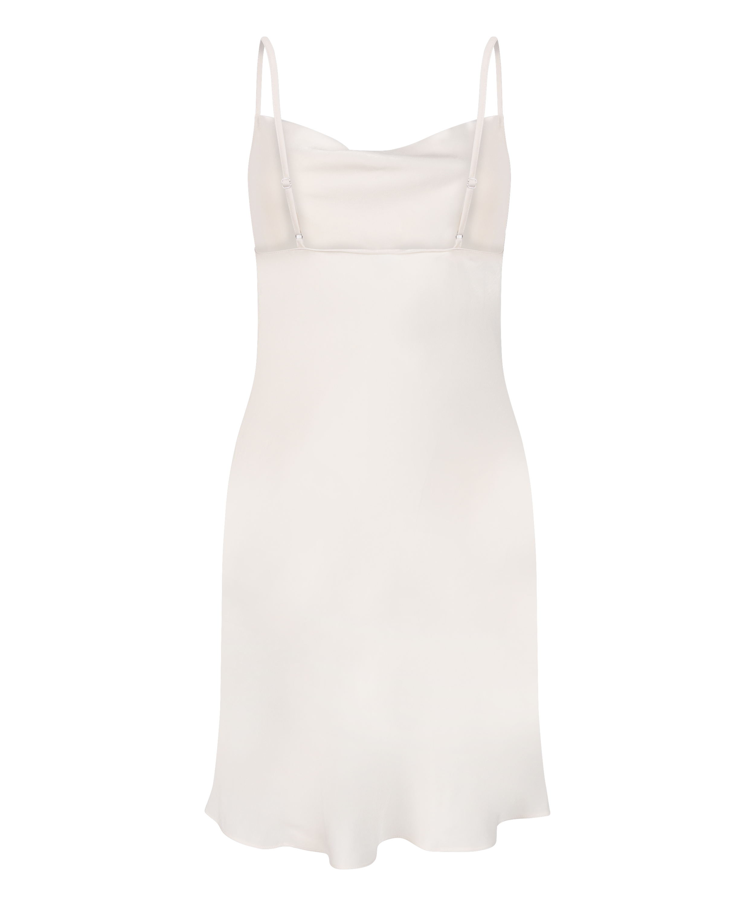 Slipdress Satin Minimal, White, main