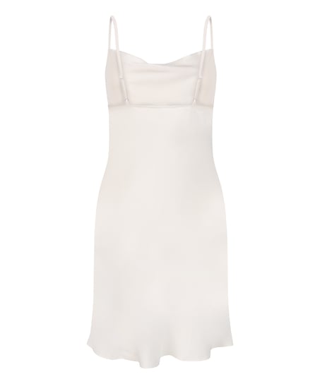 Slipdress Satin Minimal, White