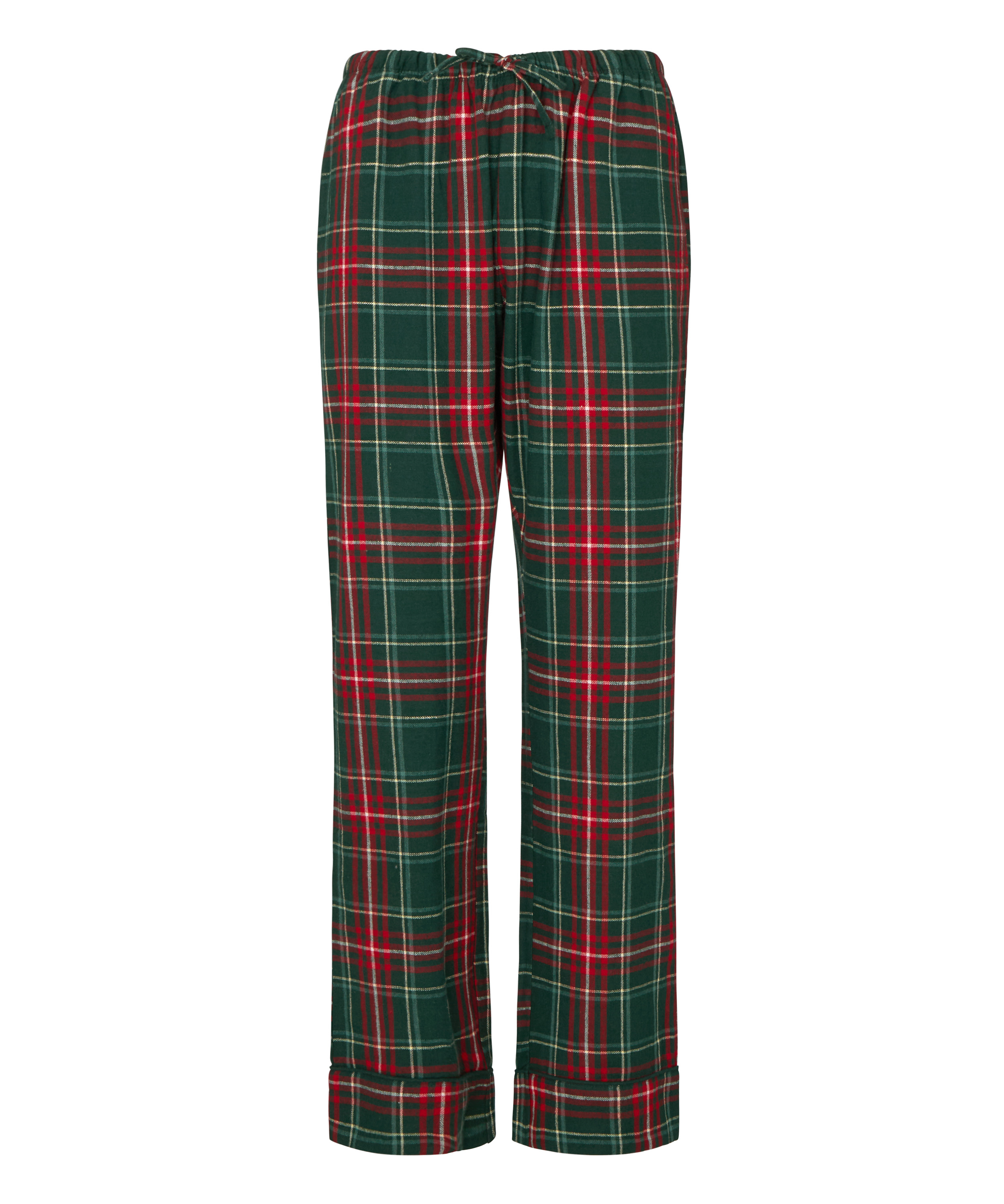 Petite Flannel Pyjama Pants, Green, main