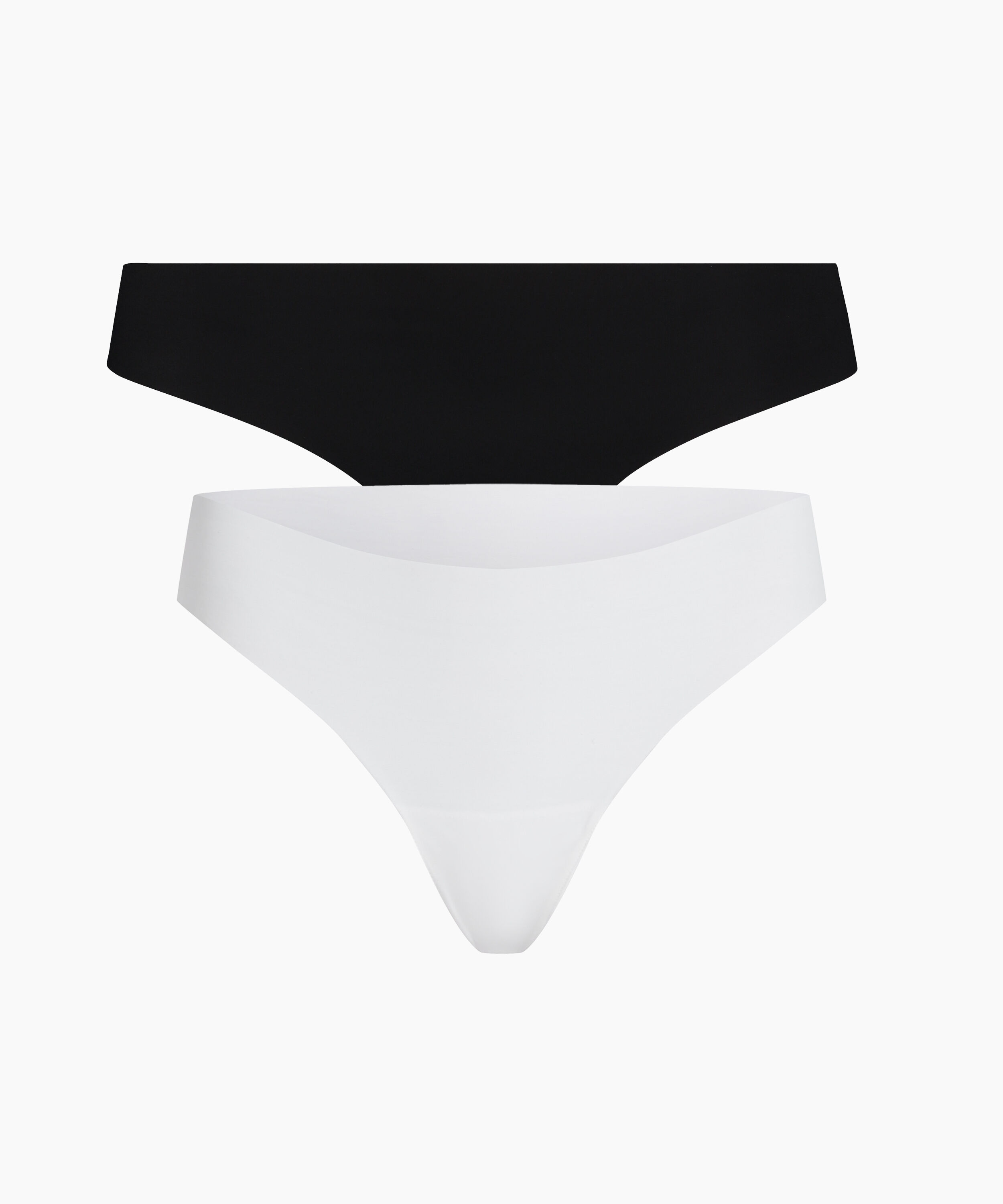 2-Pack Invisible Thong, White
