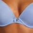 Plunge Padded Underwired Bra, Blue