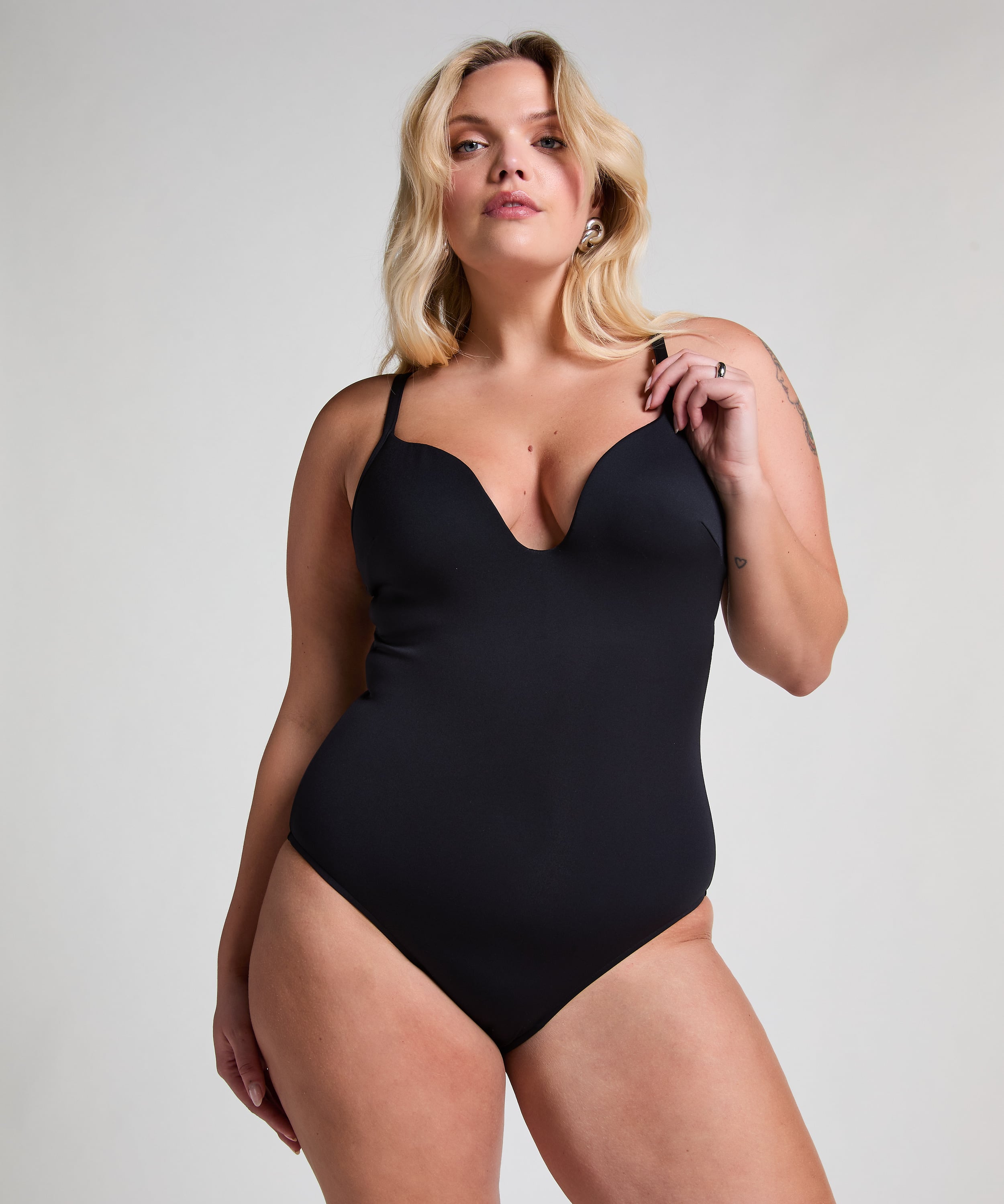 Neoprene Swimsuit, Black, main