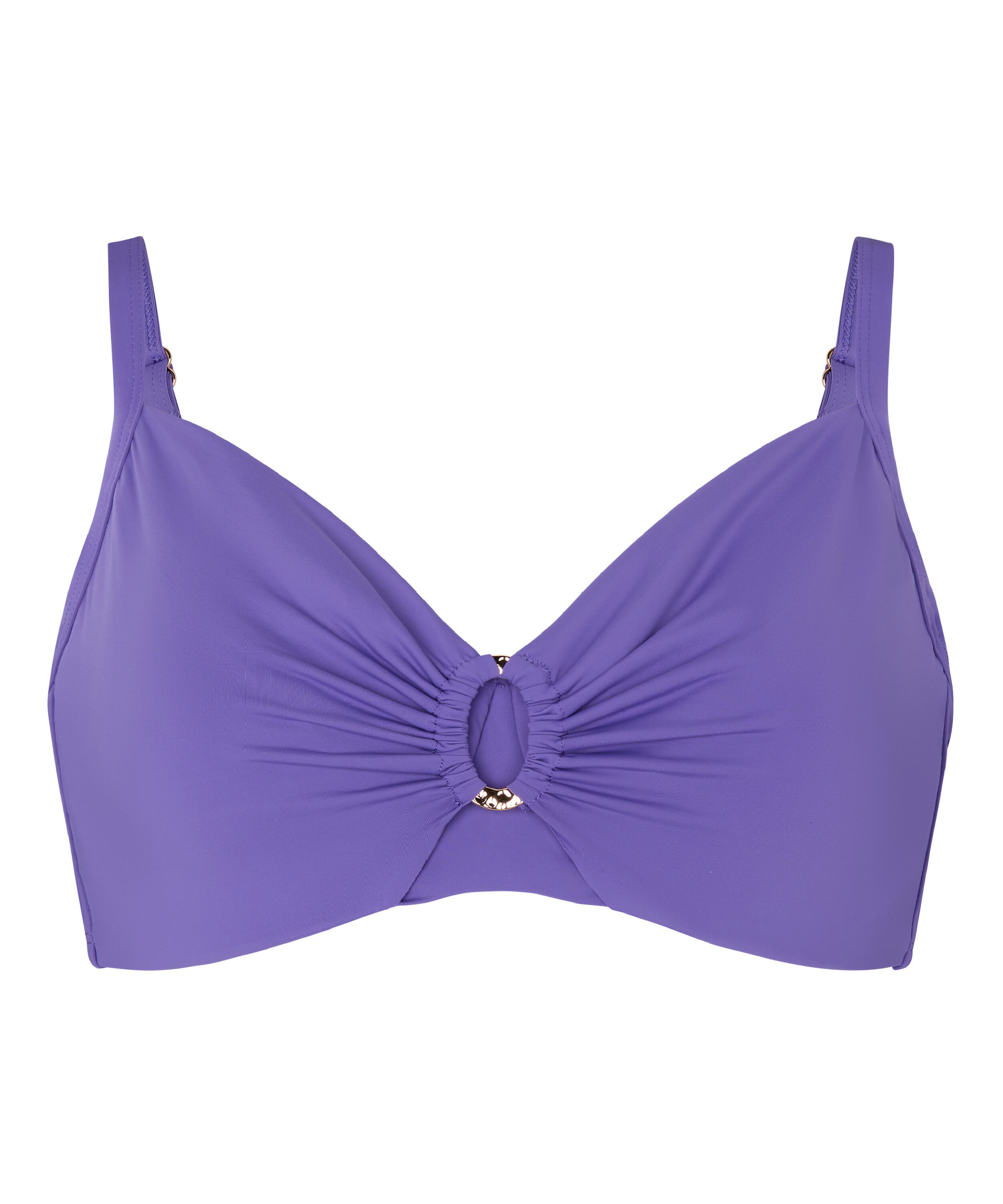 Luxe Non-Padded Underwired Bikini Top, Purple