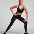 HKMX Run Baby Run Regular Waist Leggings, Black