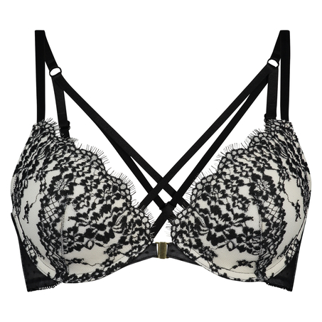Clementine Padded Underwired Push-Up Bra, White