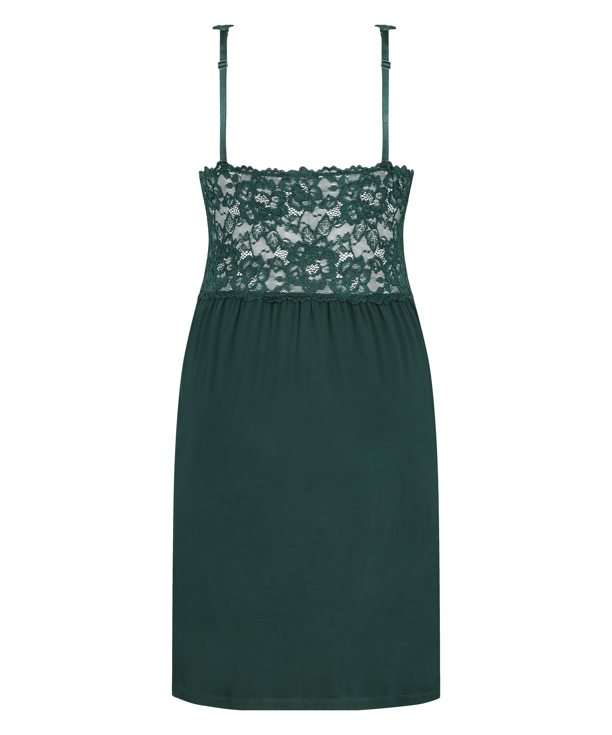 Nora Lace Slip Dress, Green, main