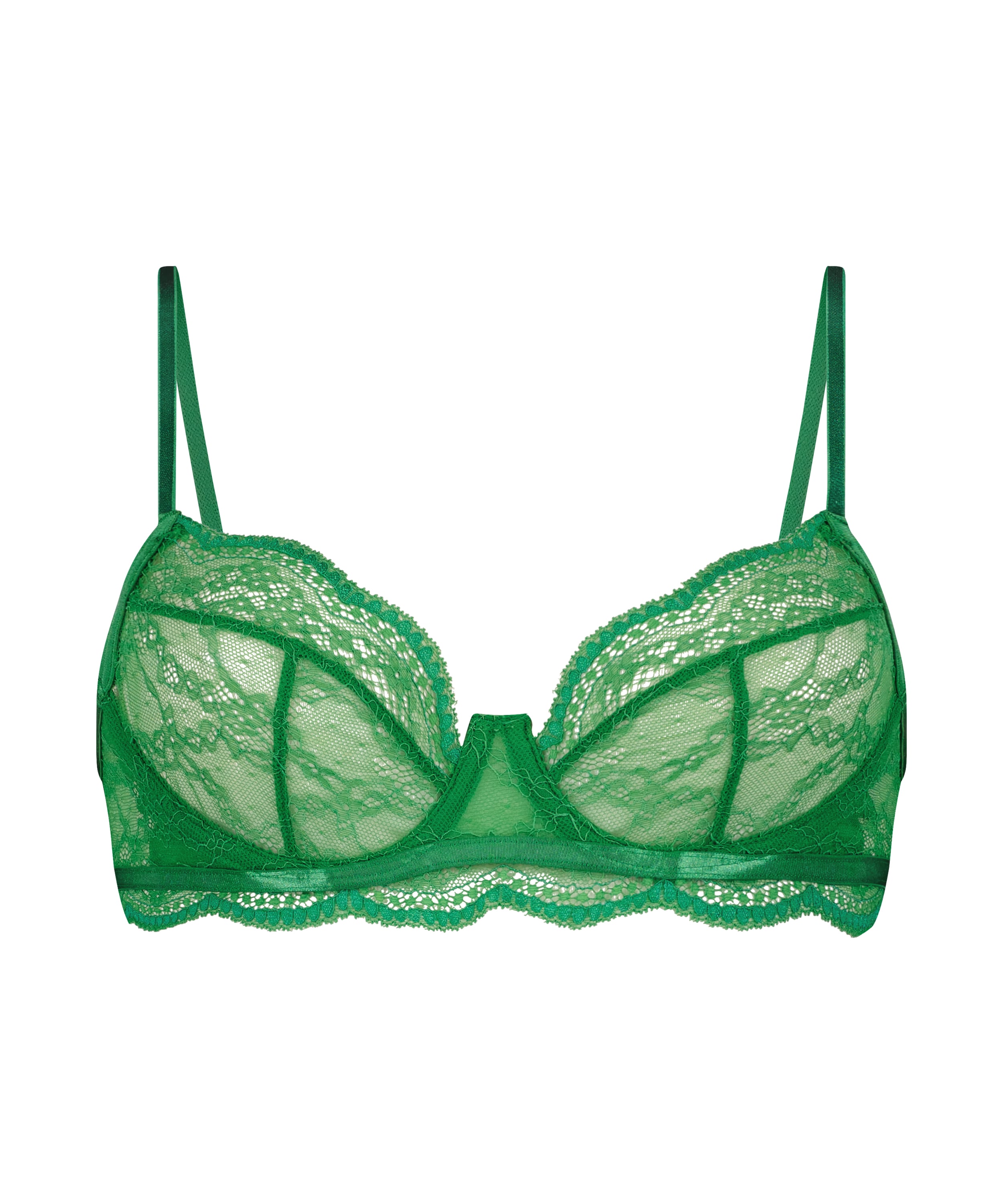 Isabelle Non-Padded Underwired Bra, Green, main