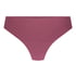 Lace Back Invisible Thong, Purple