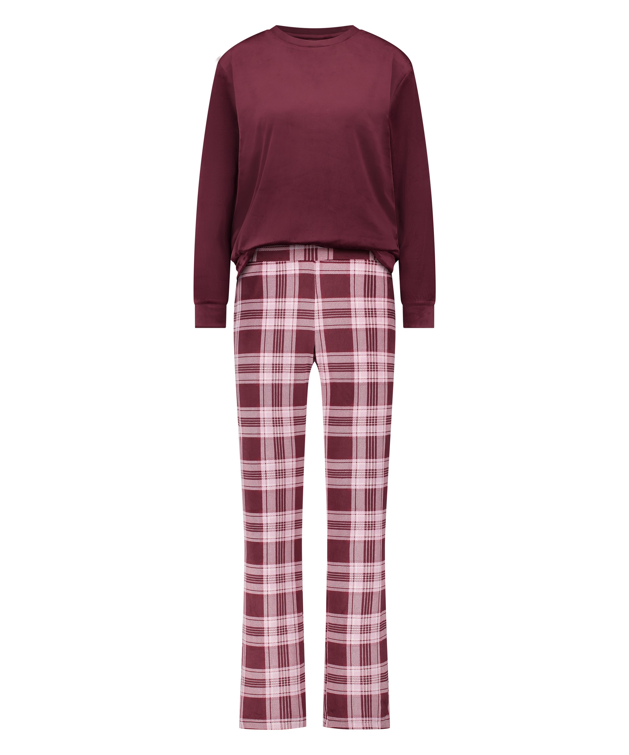 Velvet Pyjama Set, Purple, main