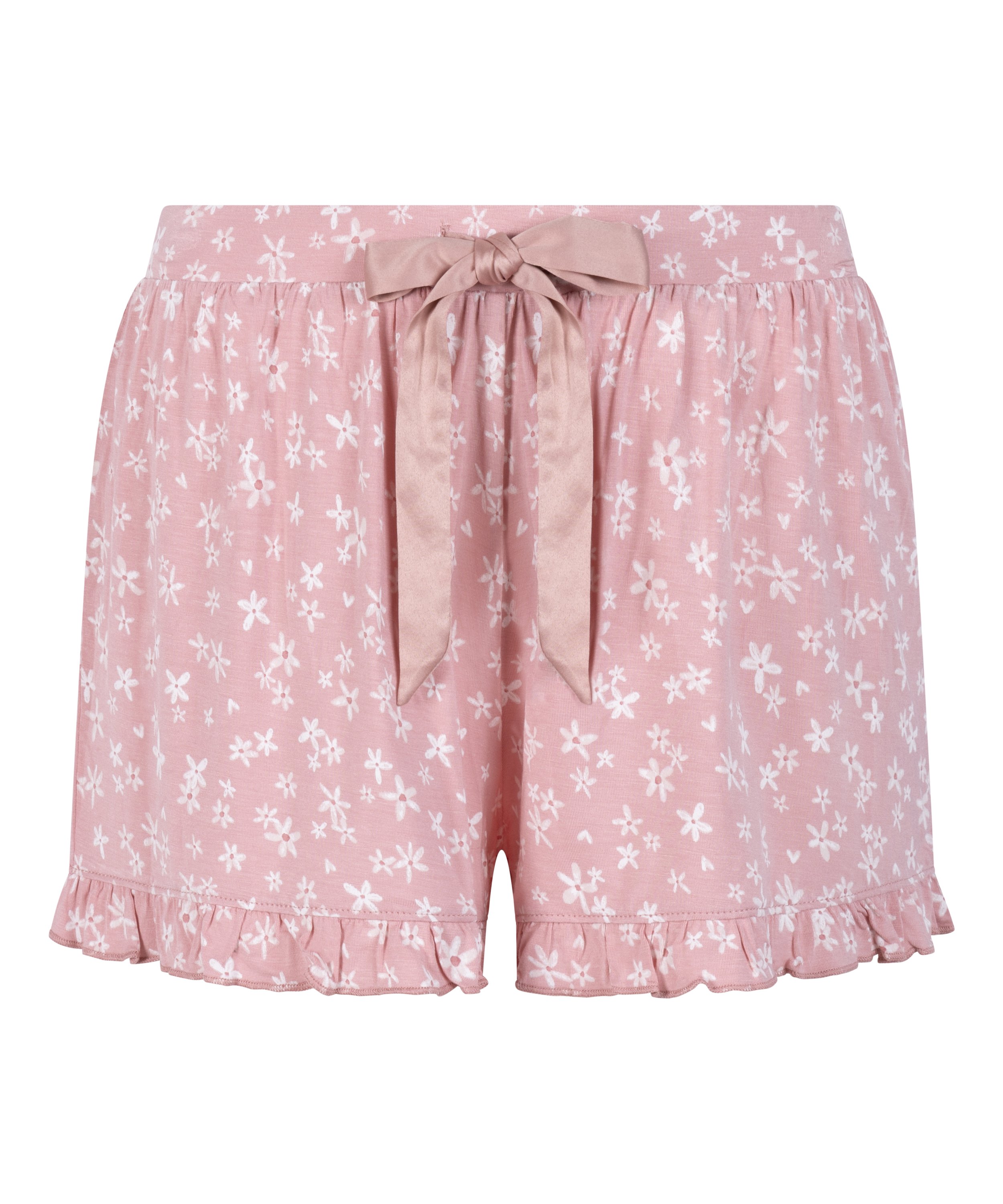 Jersey Ruffled Shorts, Pink, main