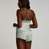 Satin Marcela Cami Top, Green