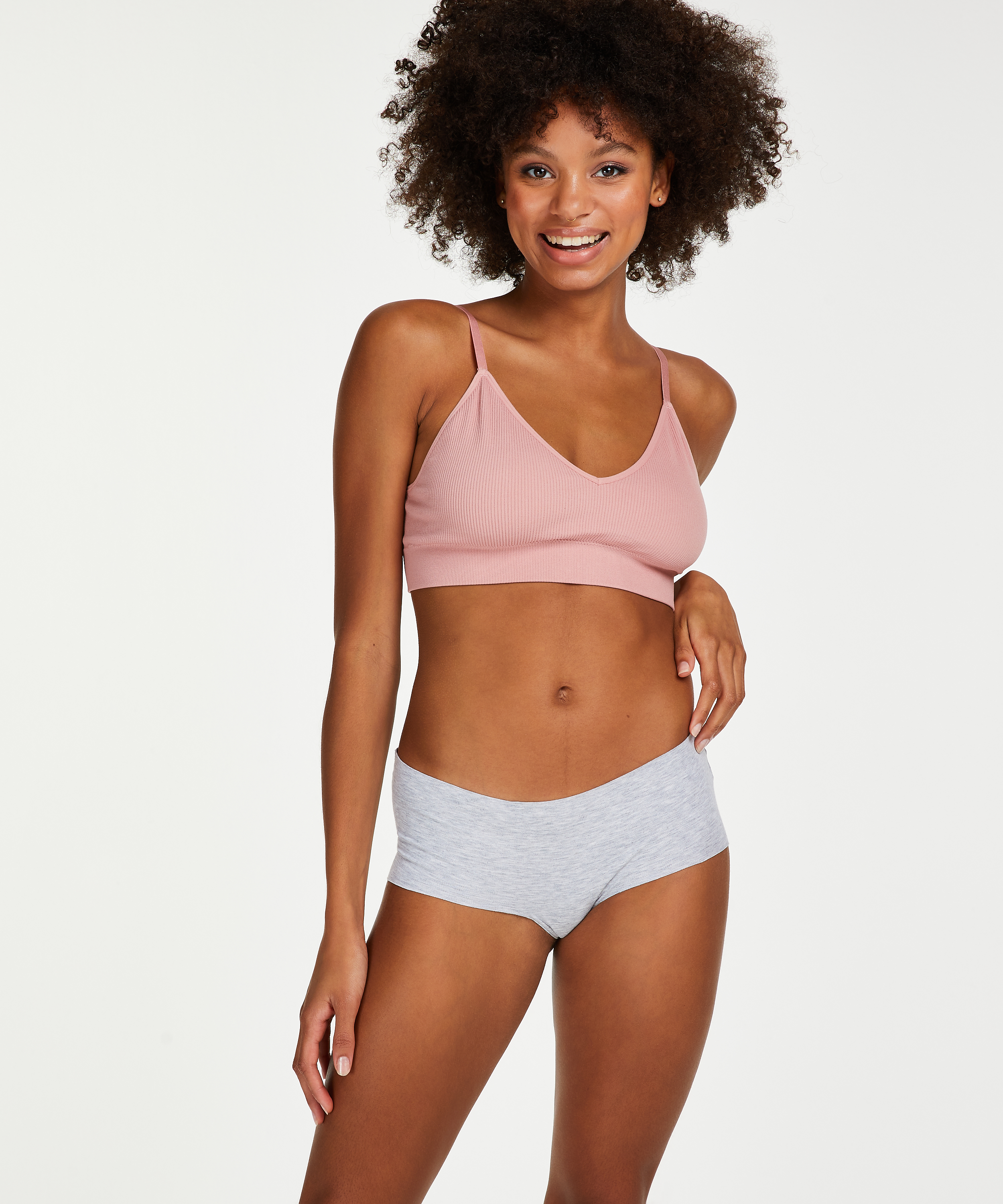 Invisible cotton boxers, Gray, main