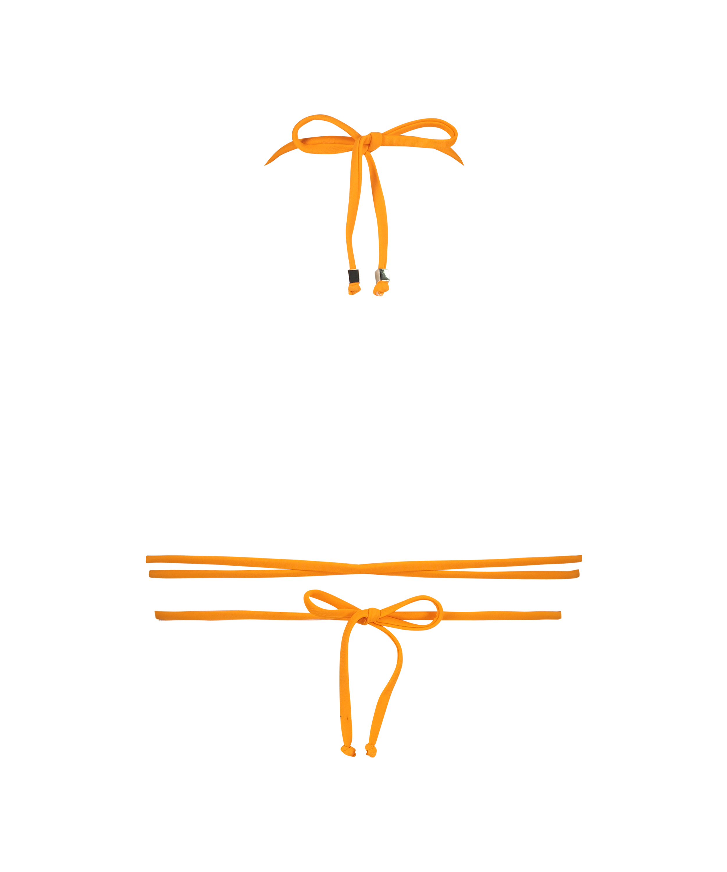 Doha triangle bikini top, Orange, main