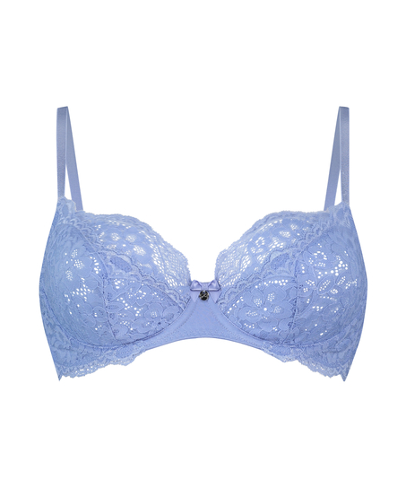 Marine Non-Padded Underwired Bra, Blue