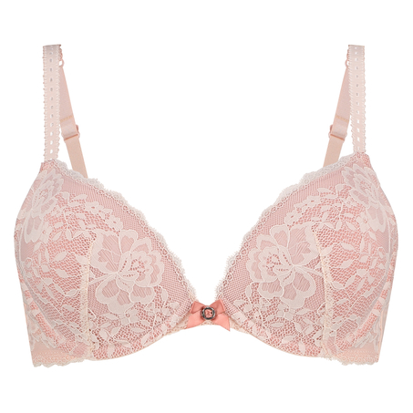Theresa Padded Underwired Push-Up Bra, Pink