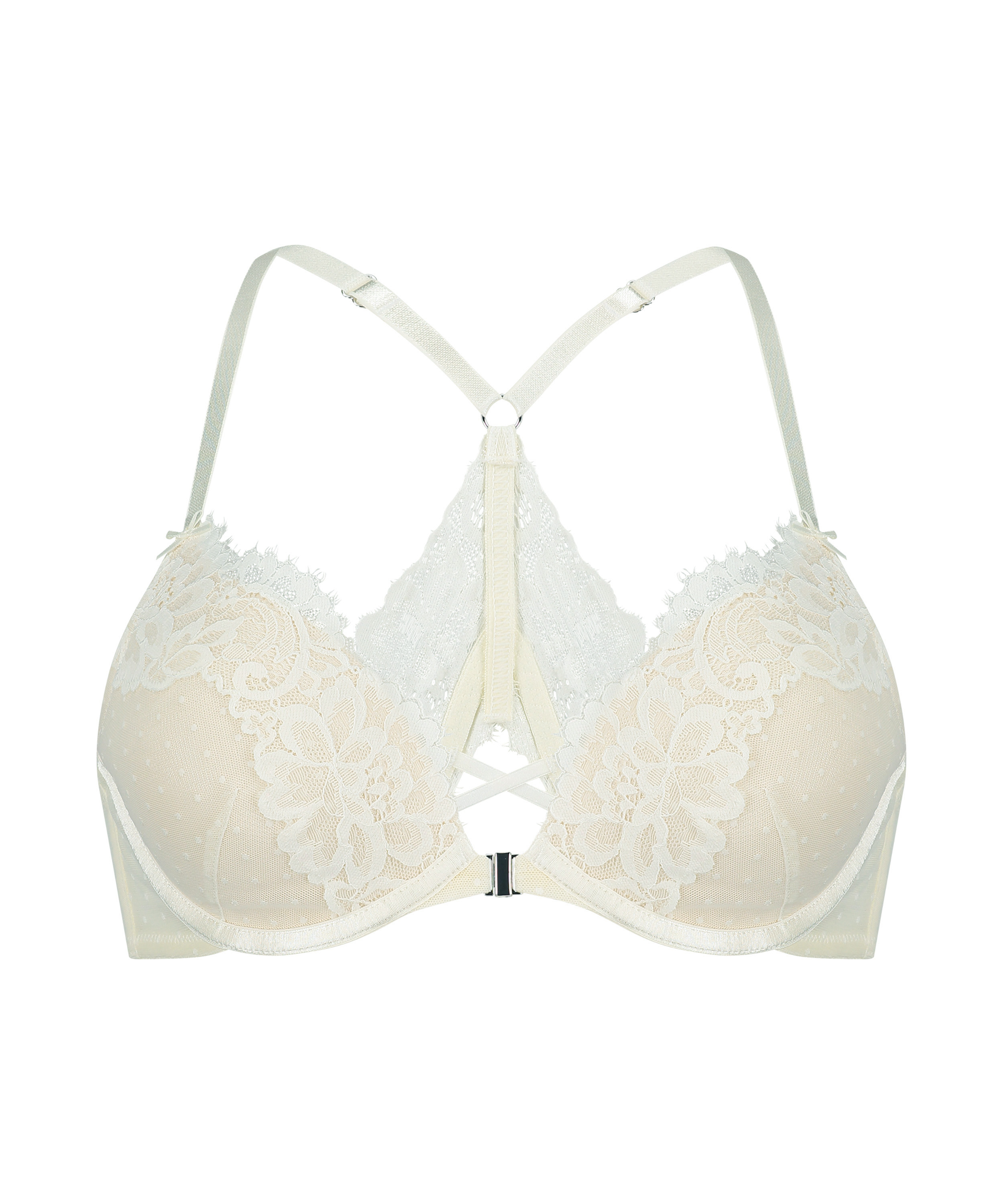 Harmony Padded Underwired Push-Up Bra, White, main