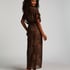 Sheer Kimono, Brown
