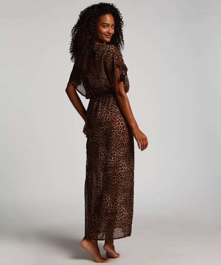 Sheer Kimono, Brown