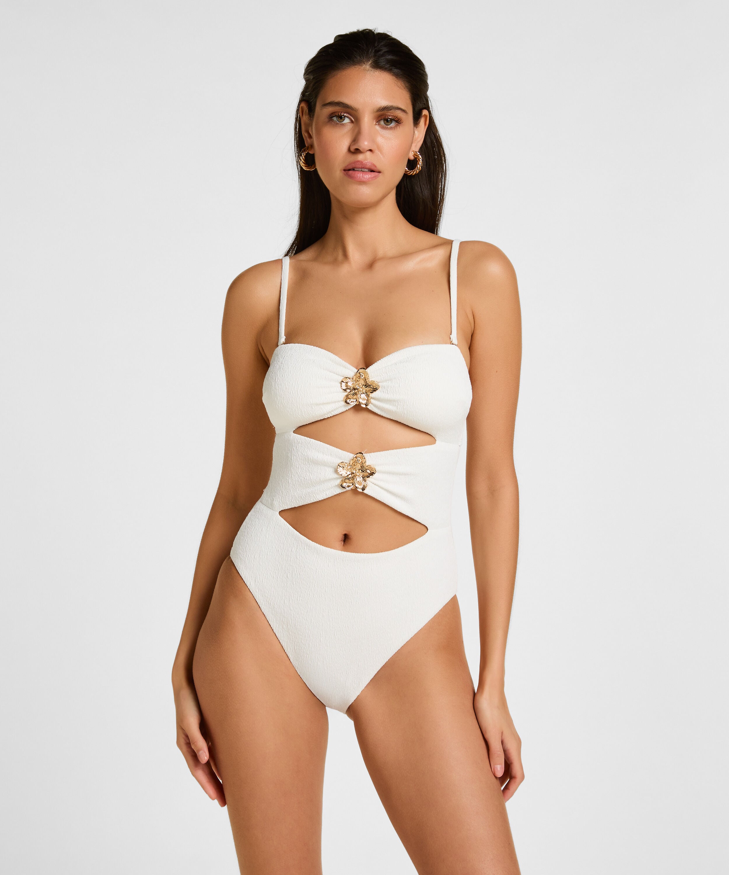 Bathingsuit Crinkle, White