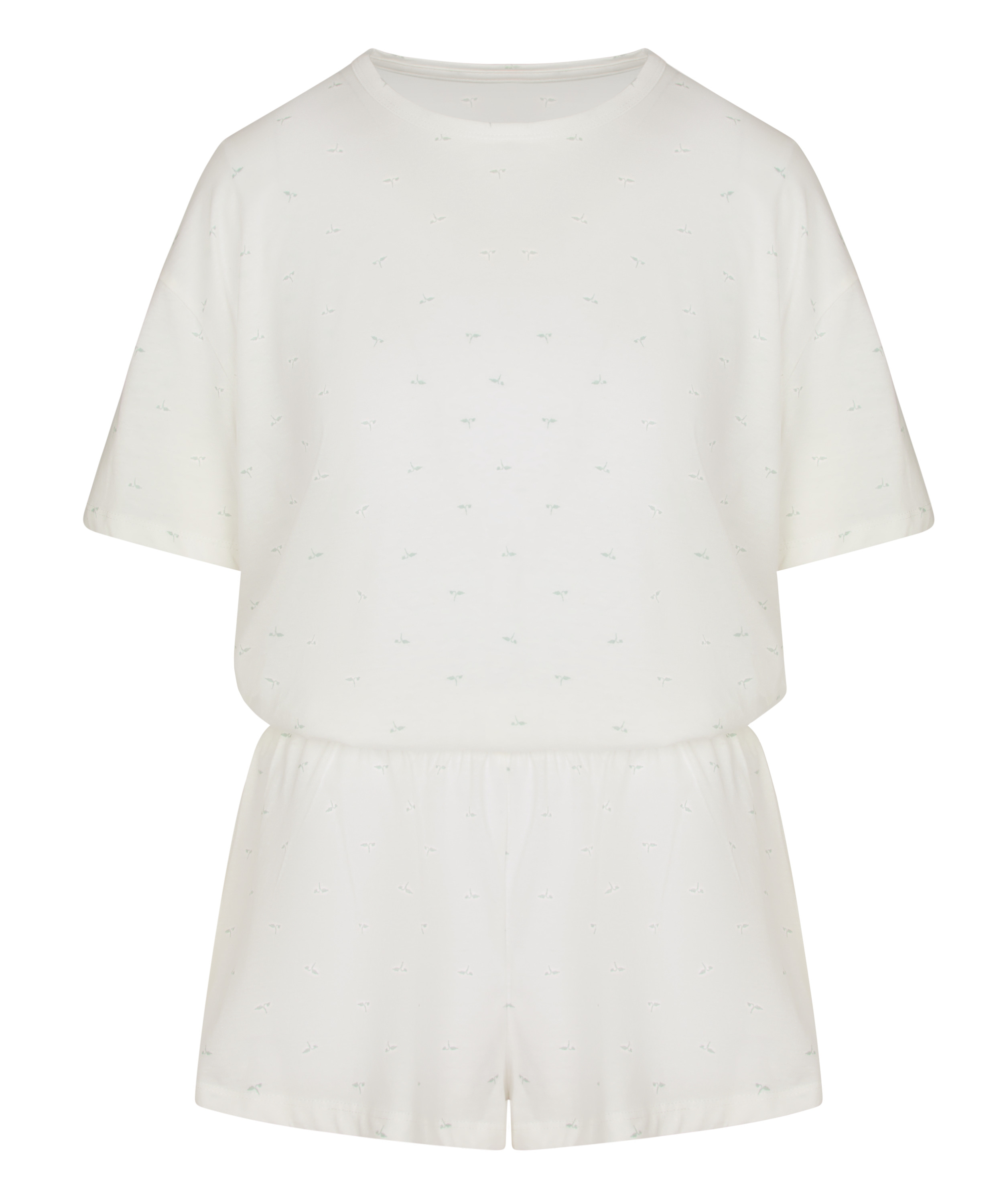 Pyjama Set Cotton, White, main