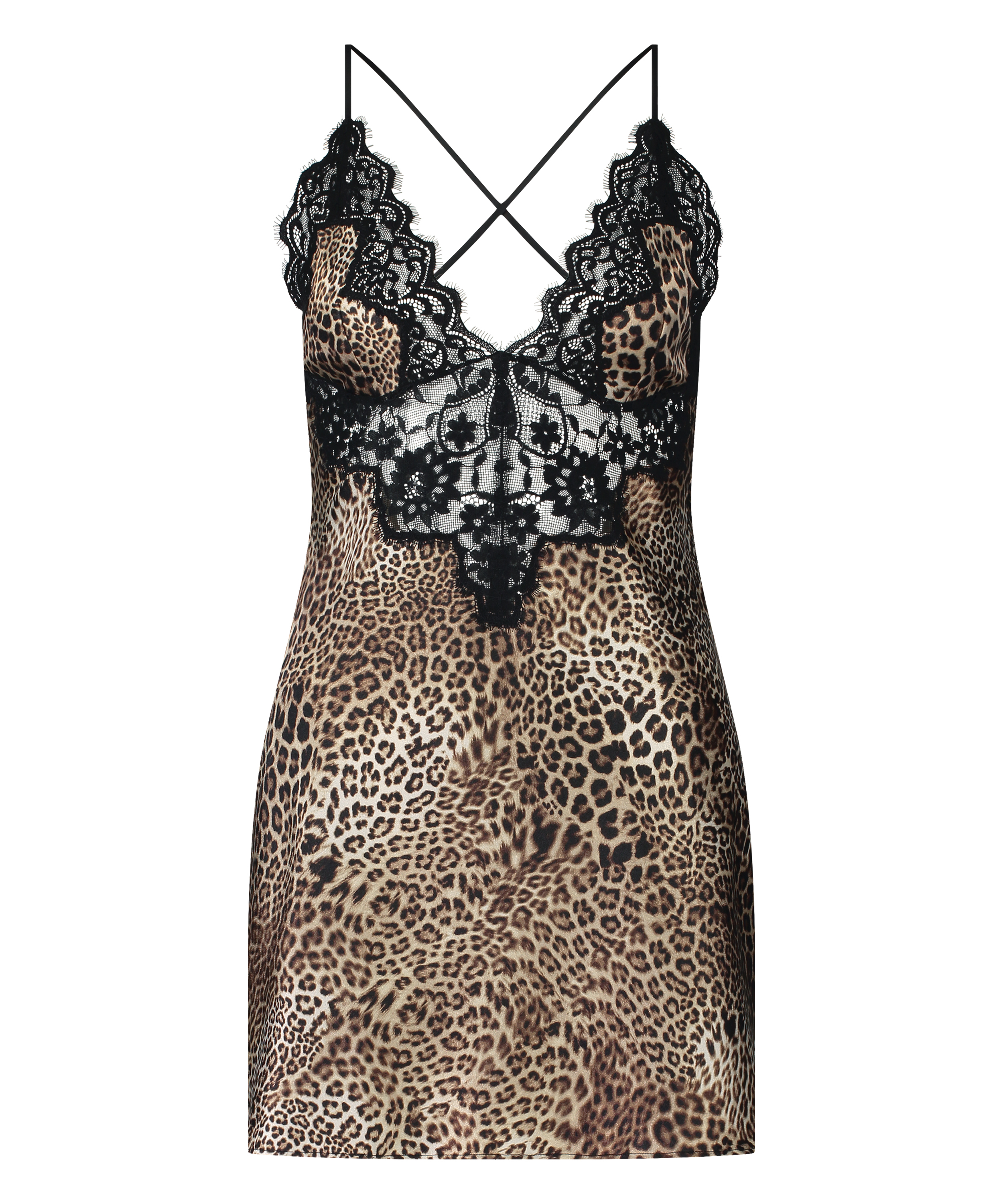 Mya Slip dress, Black, main