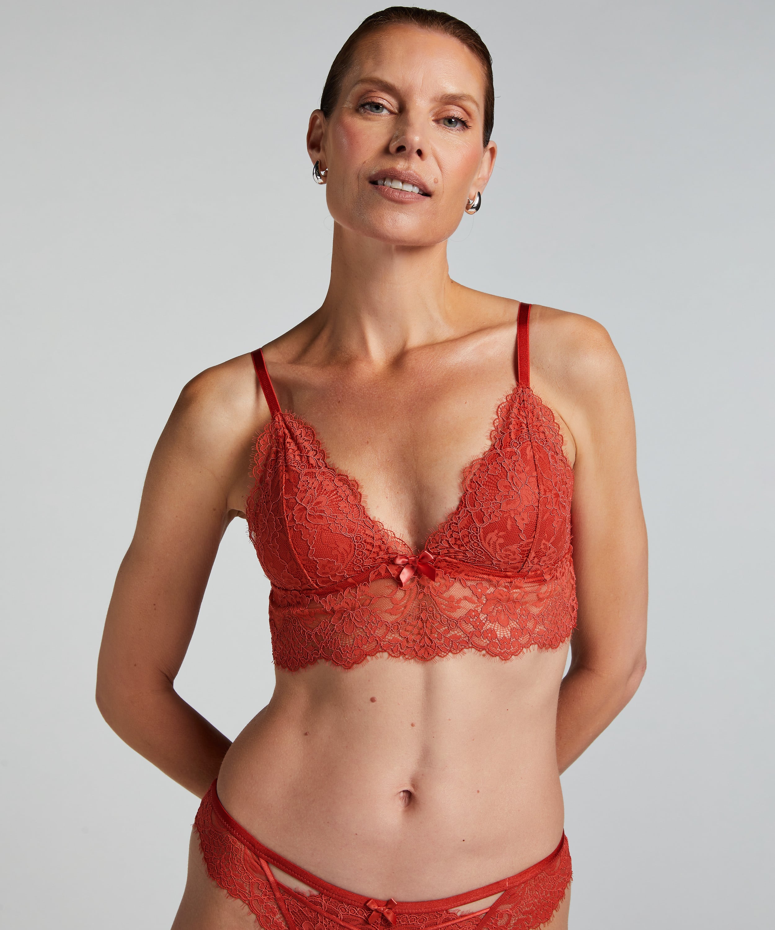 Arabella Bralette, Red, main