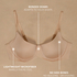 Smooth Padded Underwired Bra, Beige