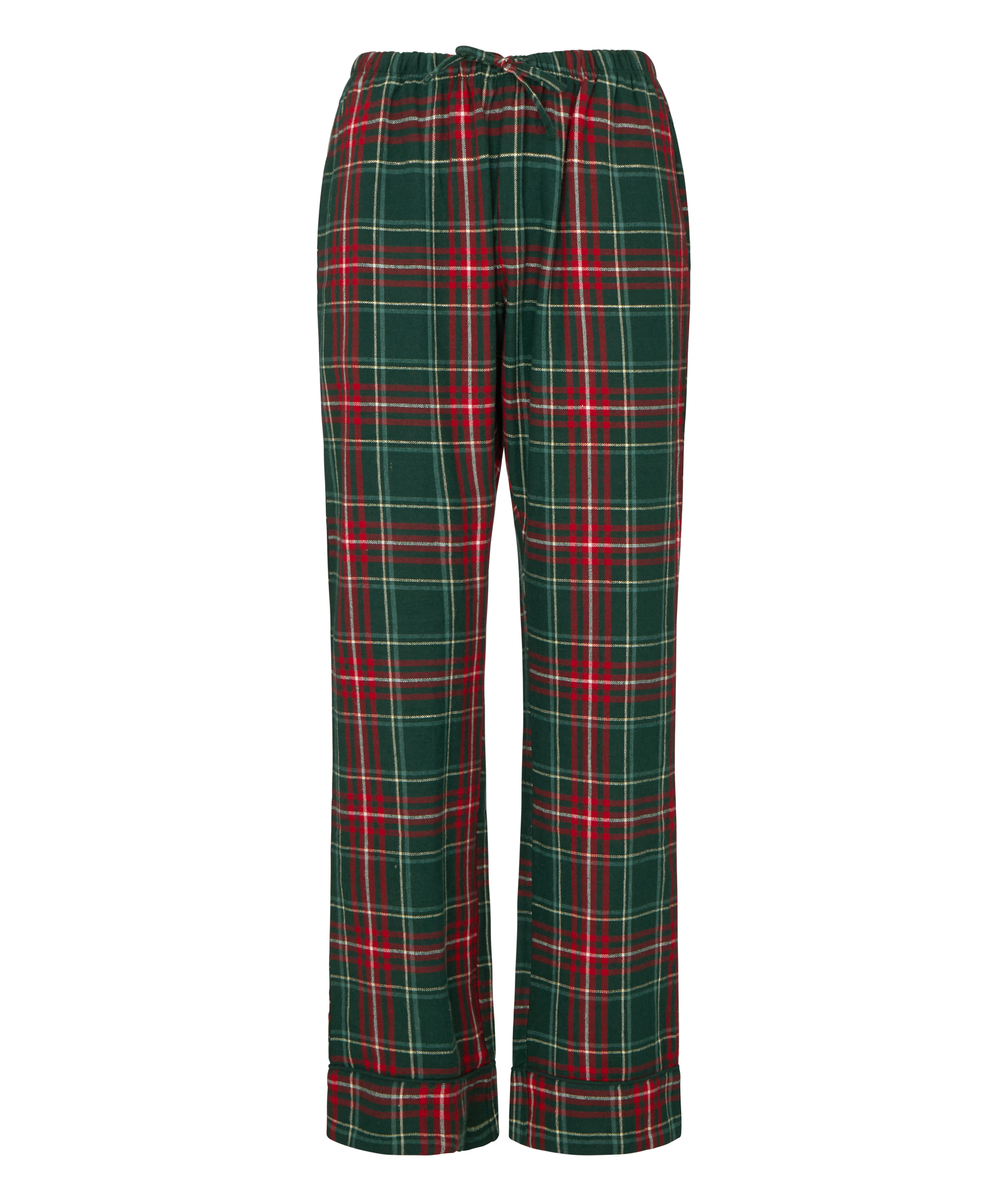Tall Flannel Pyjama Pants, Green, main
