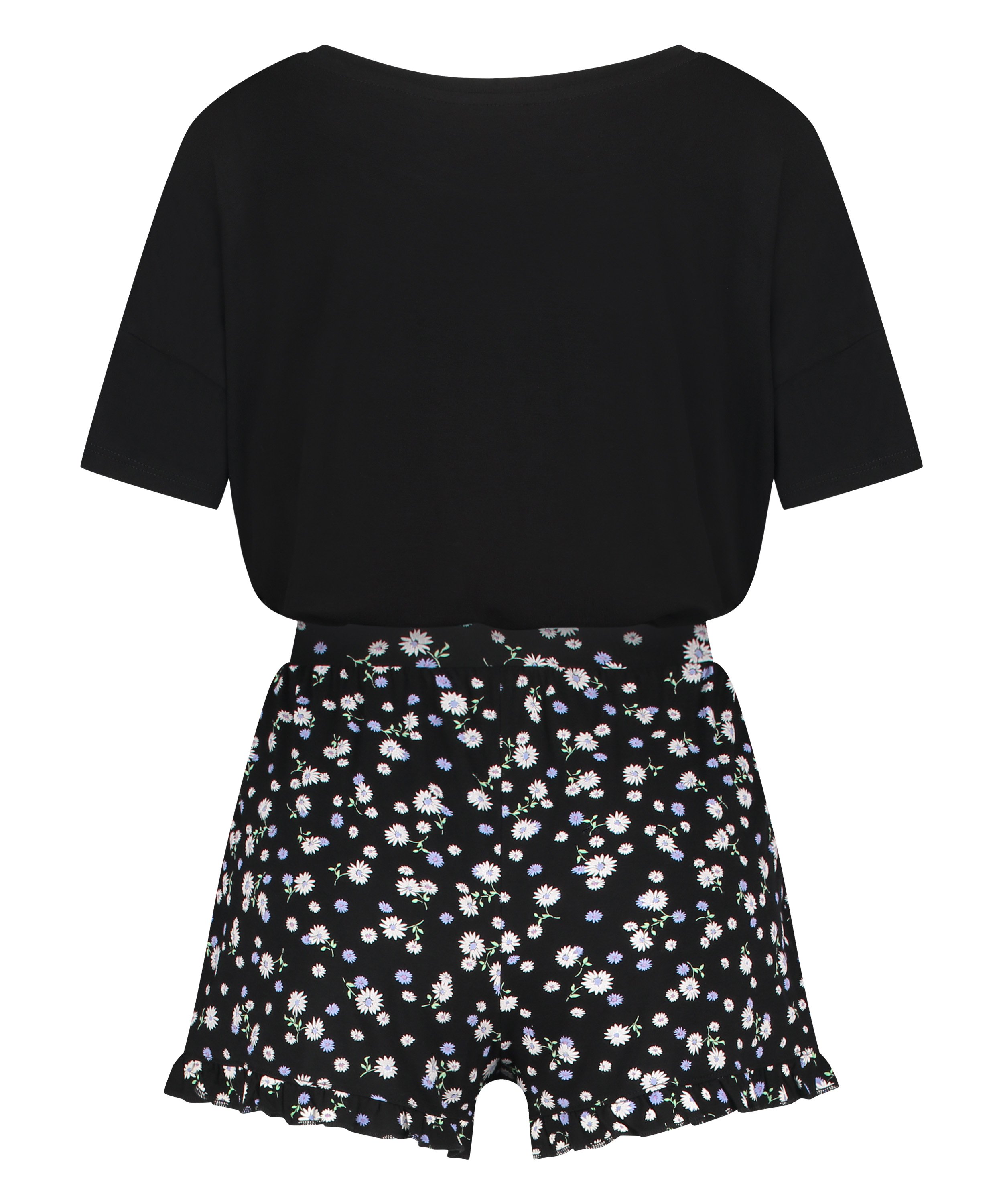 Short Pyjama Set, Black, main