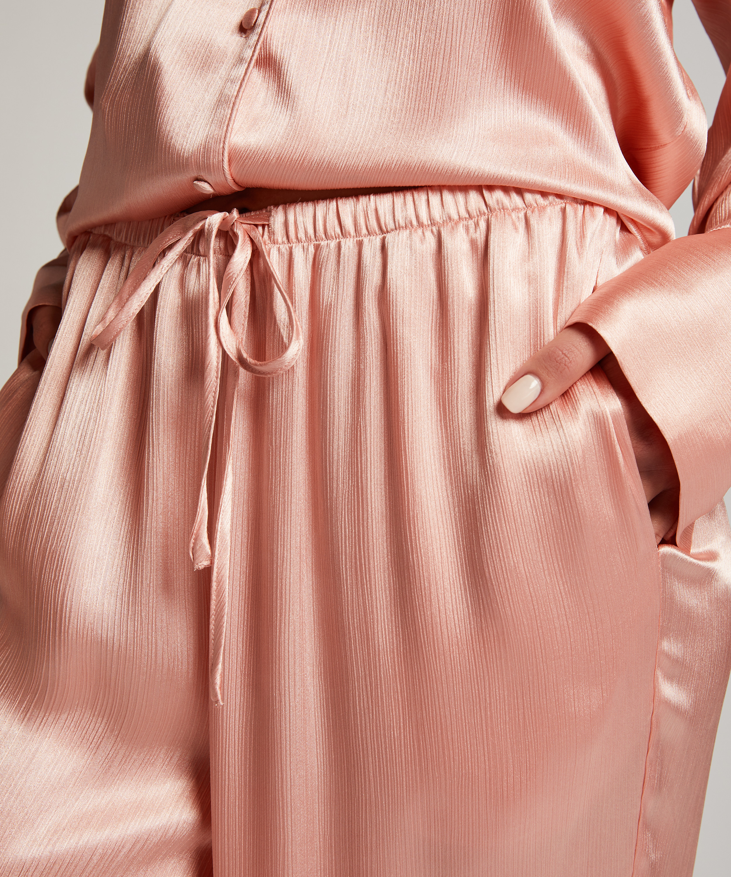 Satin Trousers, Pink, main