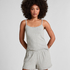 Short Pointelle, Gray