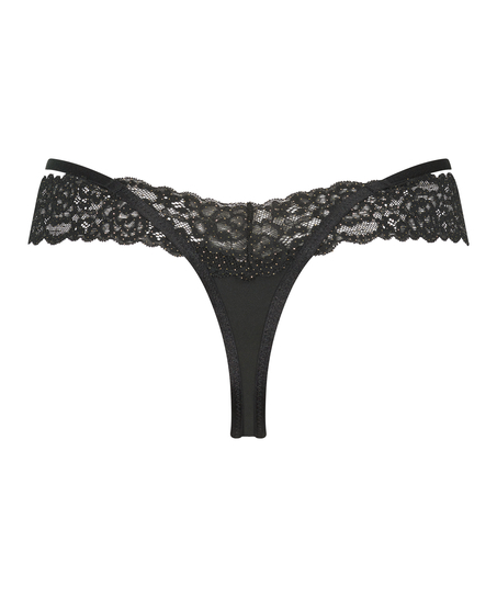 Willow Low RiseThong, Black