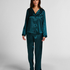 Pyjama Set Shiny Satin, Blue