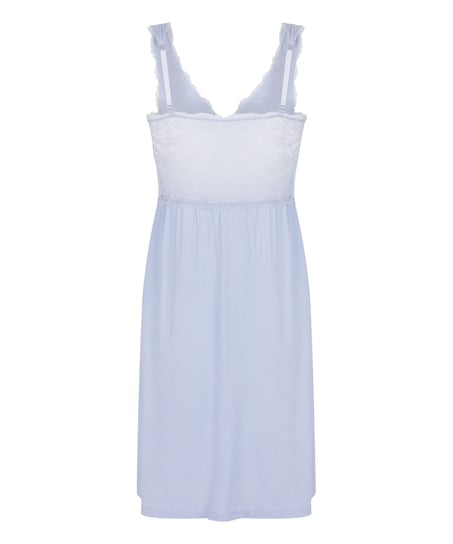 Nora Lace Slip Dress, Blue