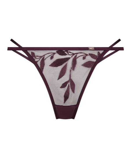 Domenica High Leg Thong, Purple