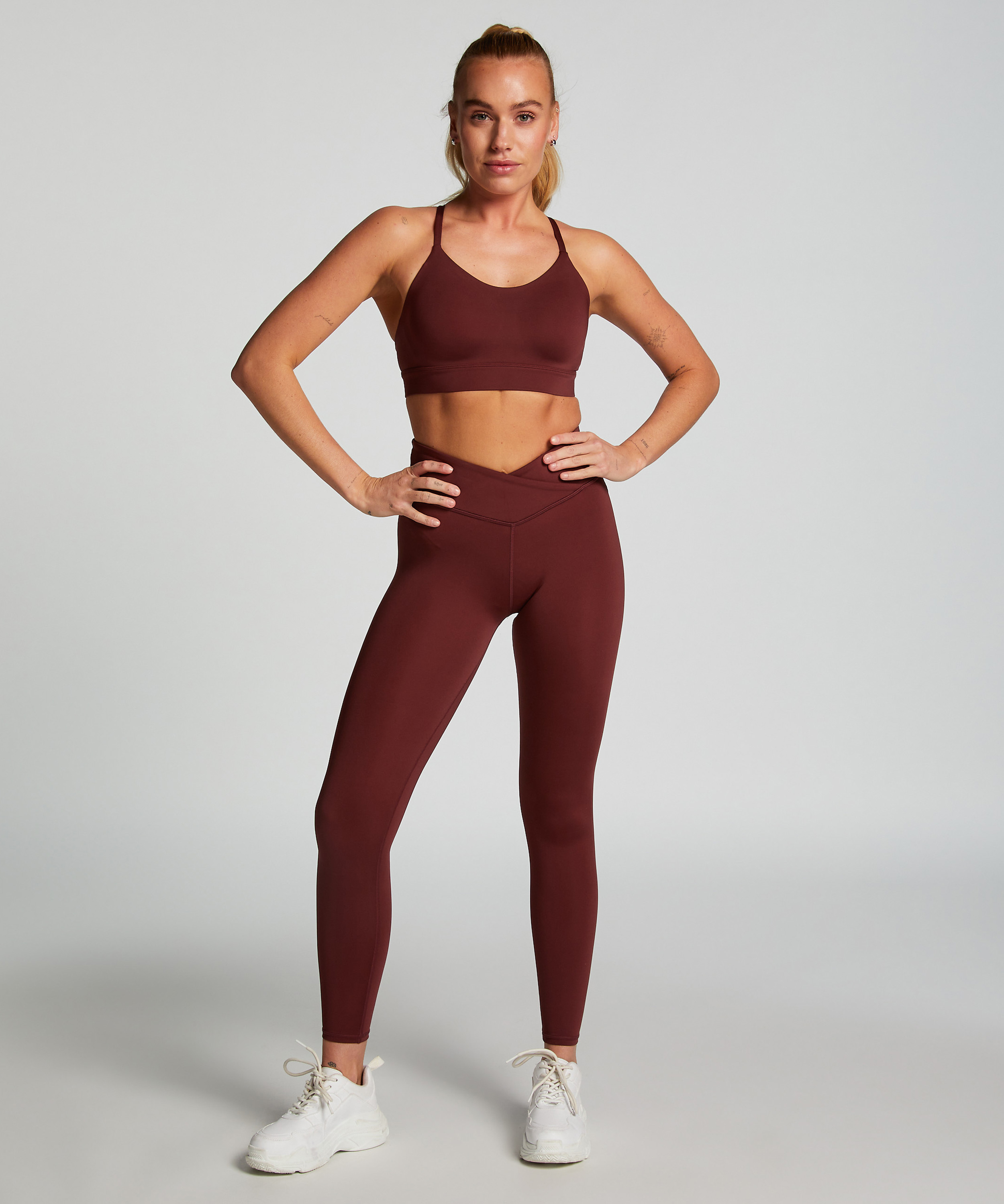 HKMX Sports Bra Level 1, Red, main